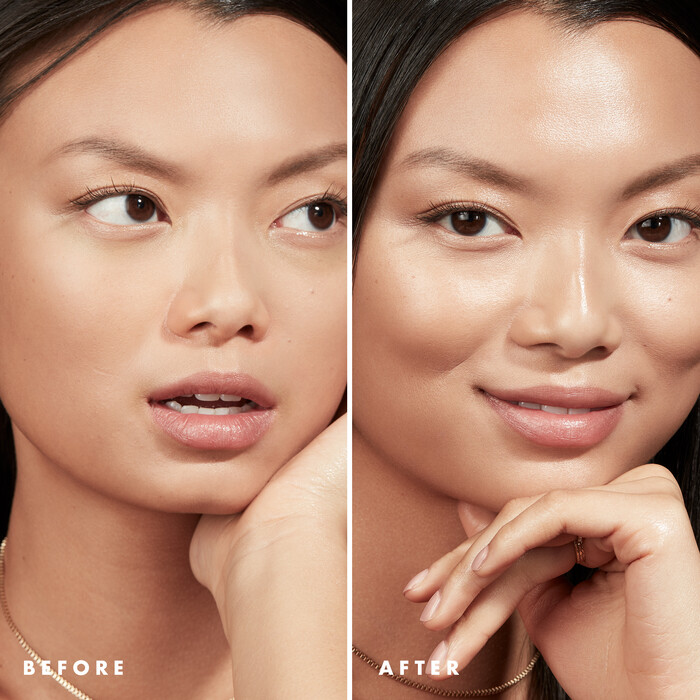 Model Before and After Applying Illuminating Primer