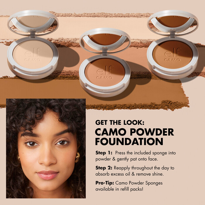 Camo Powder Foundation, Medium 330 W - medium with warm undertones