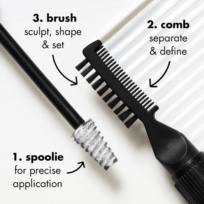 Laminating Gel Applicator Includes a Spoolie, Brush and Comb