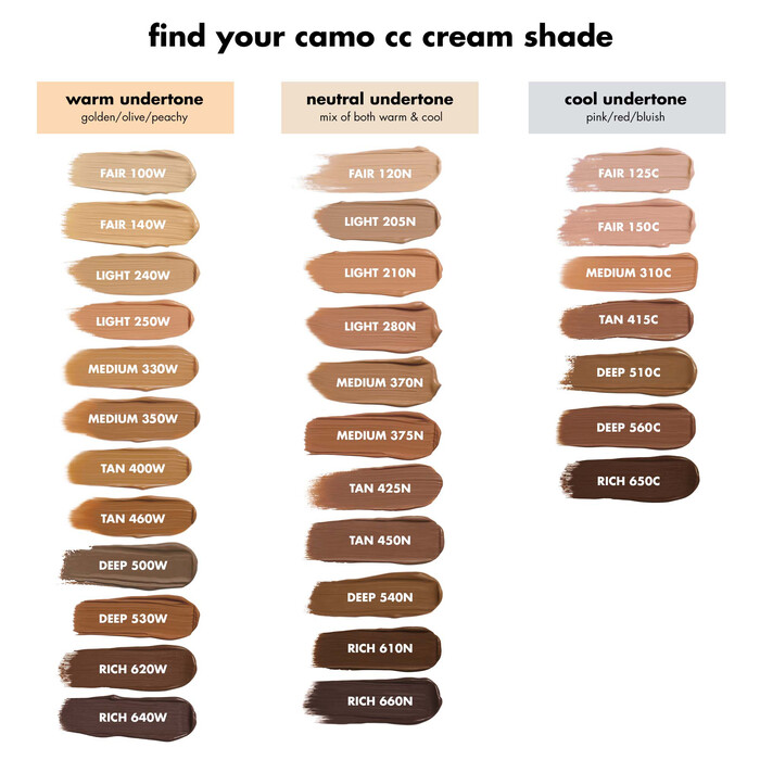 CC Cream Shades