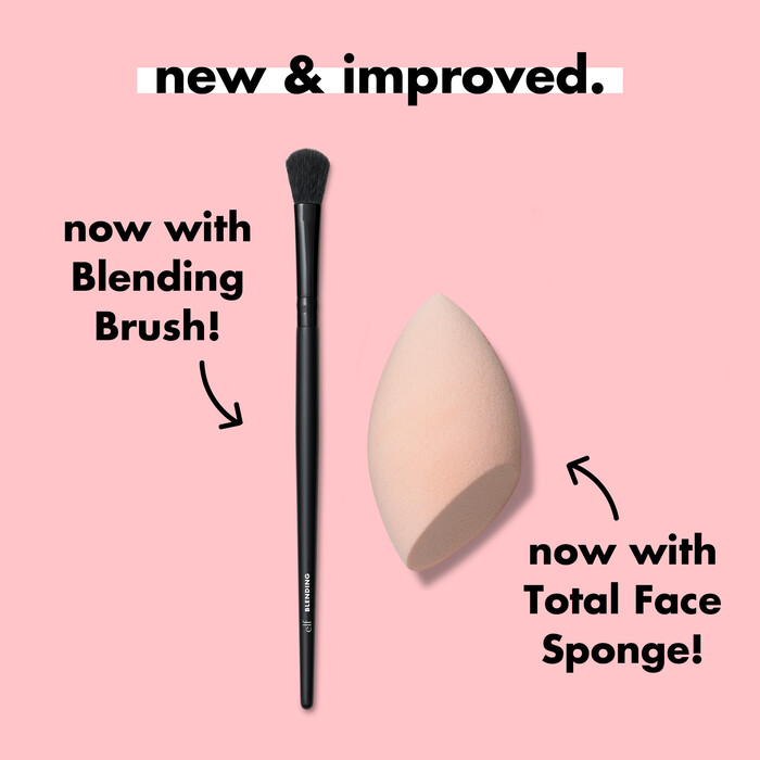 Includes Blending Brush and Makeup Sponge