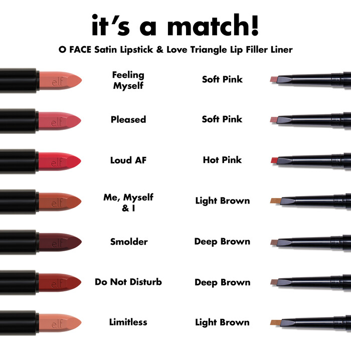O Face Satin Lipstick, No Doubt - Pink Brown