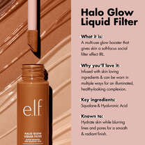 halo glow liquid filter booster multi purpose soft-focus radiant glowy skin
